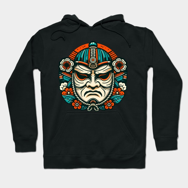 Sumo Wrestler Mask Hoodie by Moniato